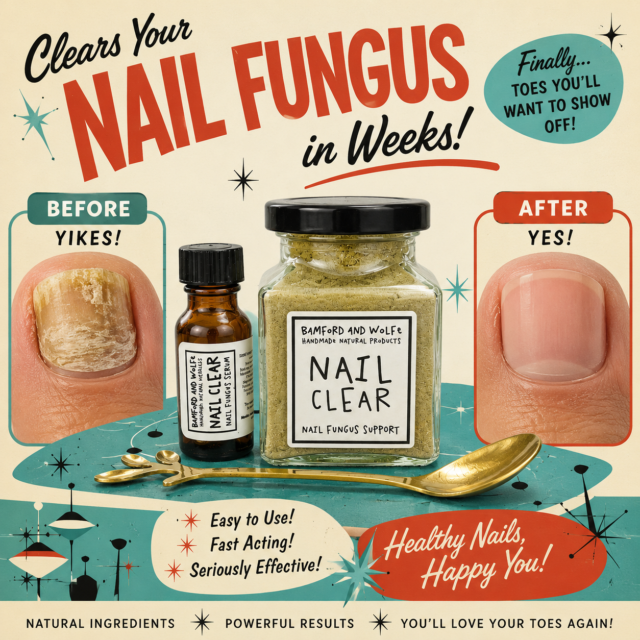 Nail Clear Serum + Support Supplement